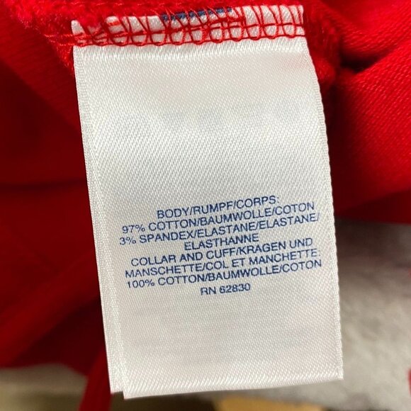 Land's End Mens Polo Shirt XL Red Vintage Short Sleeve TRaditional Fit Casual - Picture 7 of 10